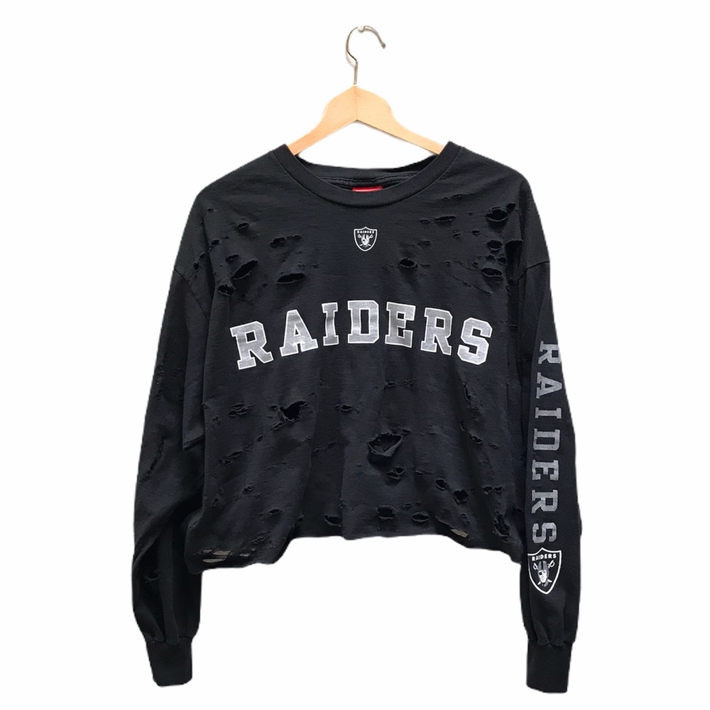 Raiders crop top tee